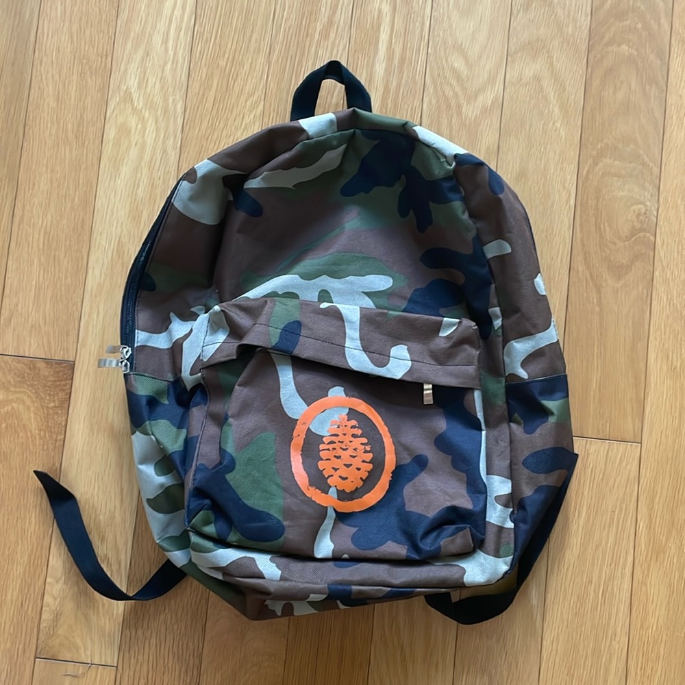 Camo nylon backpack
